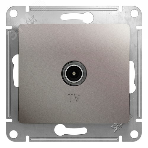 Розетка GLOSSA GSL001291 TV платина