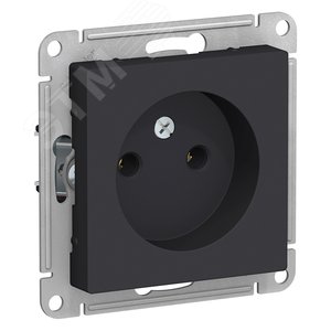 Розетка AtlasDesign ATN001041 б/з карбон, механизм