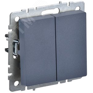 Выключатель IEK BRITE 2кл маренго