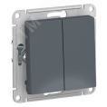 Выключатель AtlasDesign ATN000751 2кл, грифель, механизм