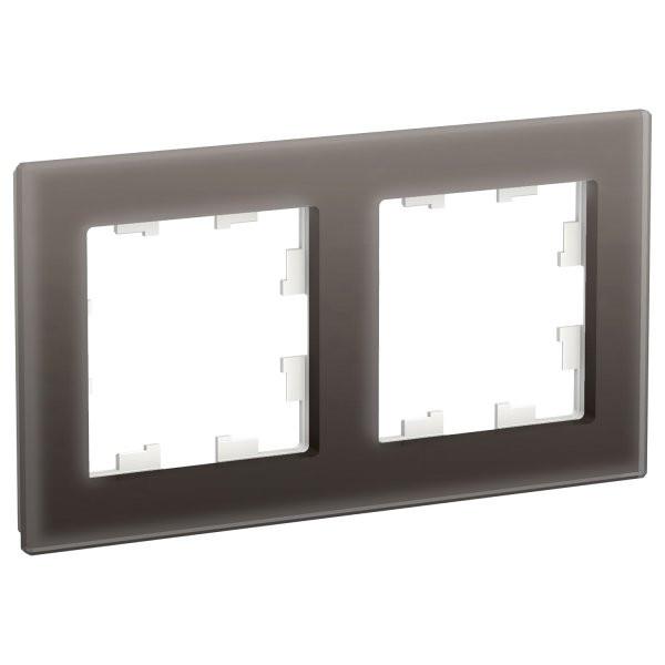 Рамка AtlasDesign ATN320602 2-ая Стекло мокко