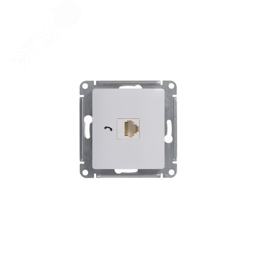 Розетка GLOSSA GSL000181T RJ11 в рамку белый