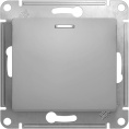 Выключатель GLOSSA GSL000313 1кл с подс., механизм, алюминий