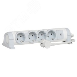 Удлинитель LEGRAND 694626 4*2k+3 1,5м 3500вт (695822)повор.блок
