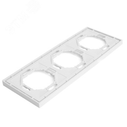Рамка STEKKER PFR00-5003-01 3-я белый фарфор, серия ЭМИЛИ