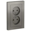 Розетка AtlasDesign ATN000920 2-я б/з сталь