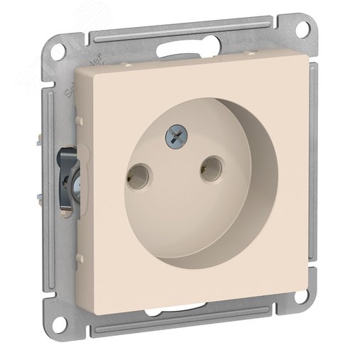 Розетка AtlasDesign ATN000241 б/з механизм, бежевая