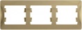Рамка GLOSSA GSL000403 3поста титан