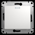 Выключатель GLOSSA GSL000113 1кл с подсв., белый