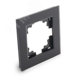 Рамка STEKKER GFR00-7001-05 1-я черный, серия КАТРИН