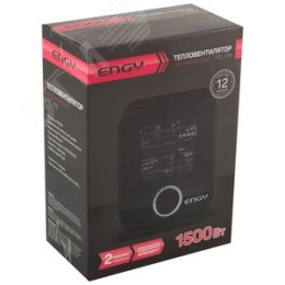 Тепловентилятор ENGY PTC-319 750/1500Вт 2 режима, керамика черный