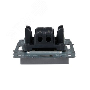 Выключатель IEK BRITE 1кл алюминий
