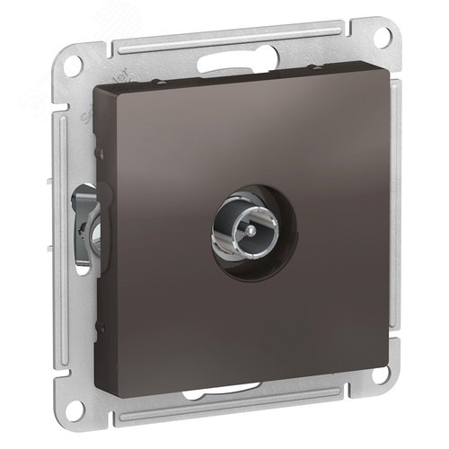 Розетка AtlasDesign ATN000691 TV, механизм, мокко
