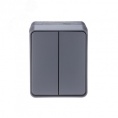 Выключатель AtlasDesign PROFI54 ATN544051 2кл антрацит