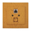 Розетка NILSON 24251044 СУ 1ая RG45. дуб новый