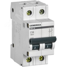 16А 2П C ВА47-29 GENERICA  4.5кА