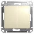 Переключатель GLOSSA GSL000265 2кл, бежевый