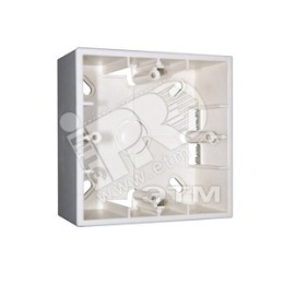 Коробка SIMON 1590751-030 для наружного монтажа на 1 пост, белый