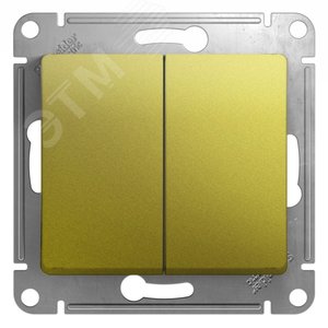 Выключатель GLOSSA GSL001051 2кл, фисташка