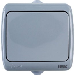 Выключатель IEK Aquatic 10А IP54 ВС-20-1-0-А сер.