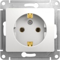 Розетка GLOSSA GSL000143 с/з в рамку белый