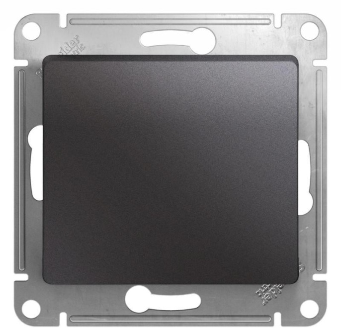 Переключатель GLOSSA GSL001361 1кл, механизм, графит