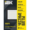 Прожектор IEK СДО06-100 100W 4000k 