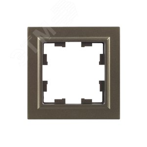 Рамка IEK BRITE 1пост шампань
