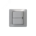 Выключатель GLOSSA GSL001253 2кл c подсв., платина