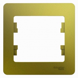 Рамка GLOSSA GSL001001 1пост фисташка