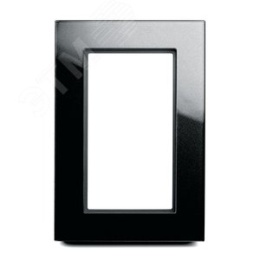 Рамка STEKKER GFR00-7012-05 без перем.для 2-й розетки, черный, серия КАТРИН