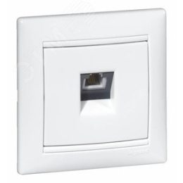 Legrand Valena 774438 Розетка1*RJ11 4контакта,1вывод, белая 