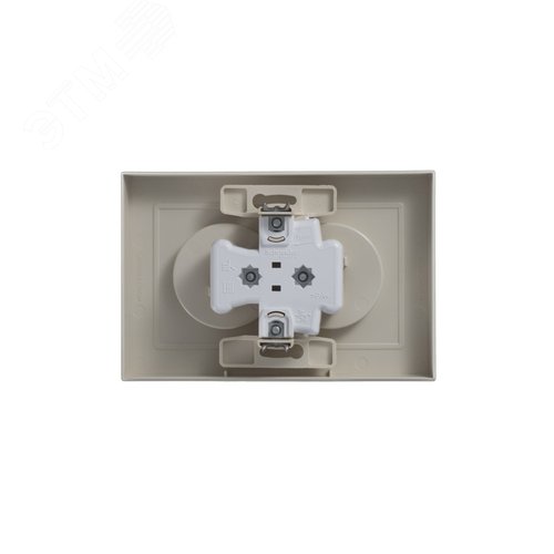 Розетка AtlasDesign ATN000220 2ая б/з механизм, бежевая