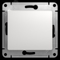Выключатель GLOSSA GSL000115 1кл, с самовозвратом белый