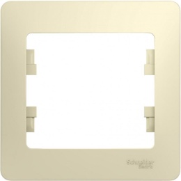 Рамка GLOSSA GSL000201 1пост бежевая