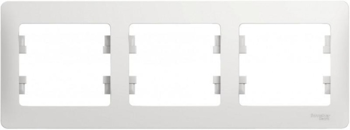 Рамка GLOSSA GSL000103 3поста белый