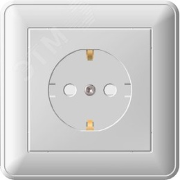 Розетка SE W59 RS16-152-18 с/з белая
