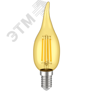 Лампа IEK LED7 7W С37 E27 3000K свеча филамент матовый