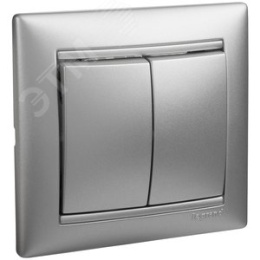 Legrand Valena 770105 Выключатель 2кл. алюм. 