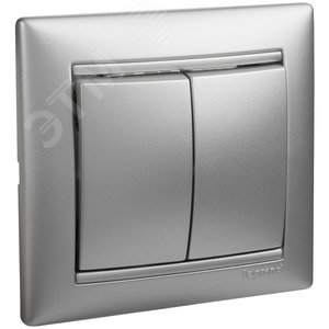 Legrand Valena 770105 Выключатель 2кл. алюм. 
