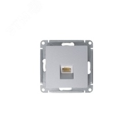 Розетка AtlasDesign ATN000383 RJ45, алюминий, механизм