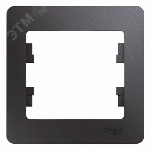 Рамка GLOSSA GSL001301 1пост графит