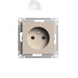 Розетка AtlasDesign ATN001241 б/з песочный, механизм