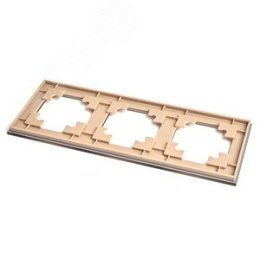 Рамка STEKKER GFR00-7003-08 3-я золото, серия КАТРИН