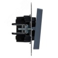 Выключатель IEK BRITE 1кл маренго