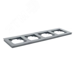 Рамка STEKKER GFR00-7004-06 4-я графит, серия КАТРИН