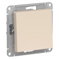 Выключатель AtlasDesign ATN000221 1кл, 2п бежевый, механизм