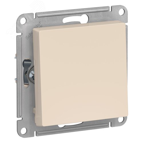 Выключатель AtlasDesign ATN000221 1кл, 2п бежевый, механизм