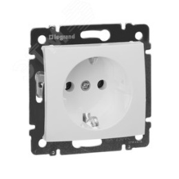 Legrand Valena 774420 Розетка 2к+3нем.ст. мех. белый 