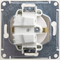 Розетка GLOSSA GSL000643 c/з, механизм, перламутр